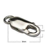 Sterling Silver Lobster Claw Clasp Jewelry Finding ID3409