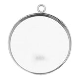 Sterling Silver Pendant Base Bezel Pendant Blanks Diy Jewelry Making