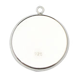 Sterling Silver Pendant Base Bezel Pendant Blanks Diy Jewelry Making