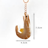 Beadsnice Charm Pvc Simulation Shrimp Pendants Couple Bag Decorations