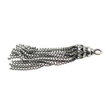 Vintage 925 Silver Tassel Charms Pendant Necklace Findings