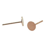 925 Sterling Silver Stud Post Earring Base Flat Back Earrings