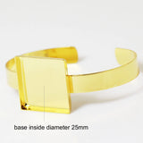 Adjustable Pulseiras Findings 25mm Bracelet Base DIY for Women
