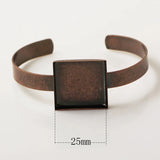 Adjustable Pulseiras Findings 25mm Bracelet Base DIY for Women