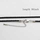 Leather Round Necklace Jewelry Making DIY 16-18 inch