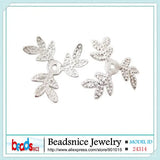 Beadsnice flower bead caps in 925 silver for bracelet making