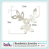 Beadsnice flower bead caps in 925 silver for bracelet making