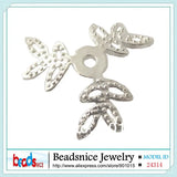 Beadsnice flower bead caps in 925 silver for bracelet making