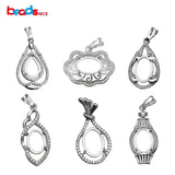 Sterling Silver Pendant Semi Mount Women Necklace Pendant Making