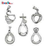 Sterling Silver Pendant Semi Mount Women Necklace Pendant Making