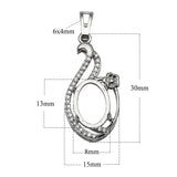 Sterling Silver Pendant Semi Mount Women Necklace Pendant Making