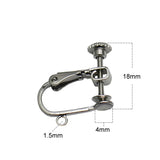 925 Silver Earring Clip Findings Adjustable Trays