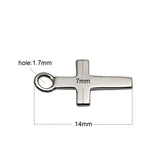 925 Silver Cross Charms for DIY Jewelry Making