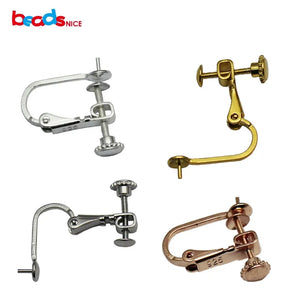 925 Silver Screw-Back Clip-on Earring Findings for Non-Pierced Ears