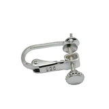 925 Silver Screw-Back Clip-on Earring Findings for Non-Pierced Ears