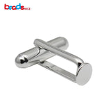 Sterling Silver Cufflink Blanks with Flat Pad for Him