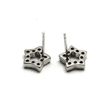 925 Silver Star Stud Earrings with Ear Back
