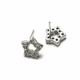 925 Silver Star Stud Earrings with Ear Back