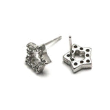925 Silver Star Stud Earrings with Ear Back