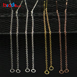 925 Sterling Silver Long Chain Earrings Stud Findings 49X1mm