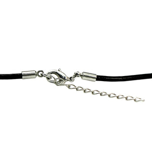 Real Leather Women Necklace with Lobster Claw Clasp