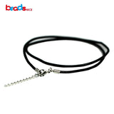 Real Leather Women Necklace with Lobster Claw Clasp
