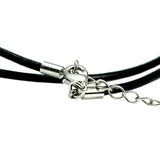 Real Leather Women Necklace with Lobster Claw Clasp