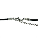 Real Leather Women Necklace with Lobster Claw Clasp