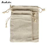 Beadtales 10pcs Burlap Jewelry Organizer Drawstring Bags