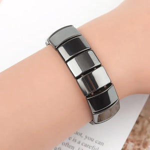 Adjustable Hematite Bracelet Essential Oils Diffuser