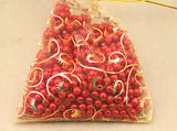 Circle Pattern Beads Organza Jewelry Pouch Wedding Favor Small Bag
