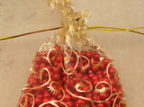 Circle Pattern Beads Organza Jewelry Pouch Wedding Favor Small Bag