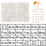 Acrylic 100-1200PCS English Letter Beads Set DIY Alphabet Bracelet Necklace
