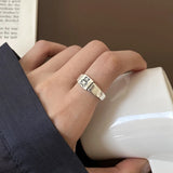 Bear Animal Minimalist Adjustable Ring for Women