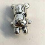 Bear Doll Charm Bead Bracelet 925 Sterling Silver
