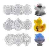 Bear Horse DIY Epoxy Resin Molds Silicone Keychain Resin Mould