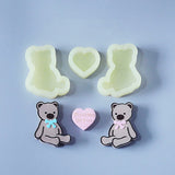 Bear Parking Sign Car Number Plate Mold for Resin Craft