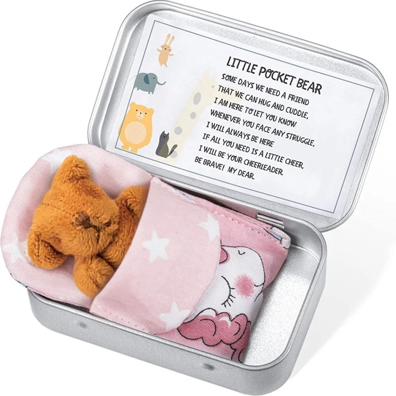 Bear Plush Toys Card Box Kids Children Gift Mini Bubble Bear