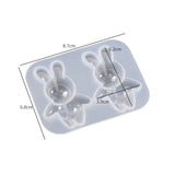 Bear Rabbit Silicone Mold for DIY Keychain Pendant Charms