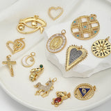 Bear Rose Rabbit Charms for DIY Jewelry Making Supplies