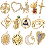 Bear Rose Rabbit Charms for DIY Jewelry Making Supplies