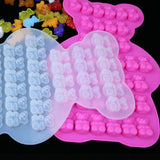 Bear Sugar Silicone Mold Cake Border DIY Decoration 3D Mould Tools