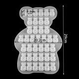 Bear Sugar Silicone Mold Cake Border DIY Decoration 3D Mould Tools