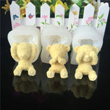 Bear Silicone Molds for Aromatic Plaster Car Pendant Aromatherapy Wax Mold