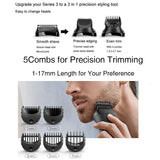 Beard Trimmer Head Replacement with 5 Guide Combs - Series 3