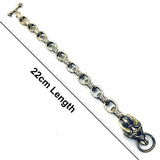 Beast Dragon Bracelet Antique Dragon Scale Chains Vintage Punk Men Bangle