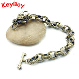 Beast Dragon Bracelet Antique Dragon Scale Chains Vintage Punk Men Bangle