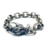 Beast Dragon Bracelet Antique Dragon Scale Chains Vintage Punk Men Bangle