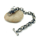 Beast Dragon Bracelet Antique Dragon Scale Chains Vintage Punk Men Bangle