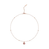 Real Girl Heart Pearl Necklace Strawberry Niche Short Fund